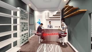 تصميم فيديو ثلاثي الأبعاد لمشروع  show rooms داخل مركز تجاري