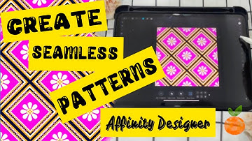 How to Make a Seamless Pattern in Affinity Designer/iPAD PRO :super easy! (2022)