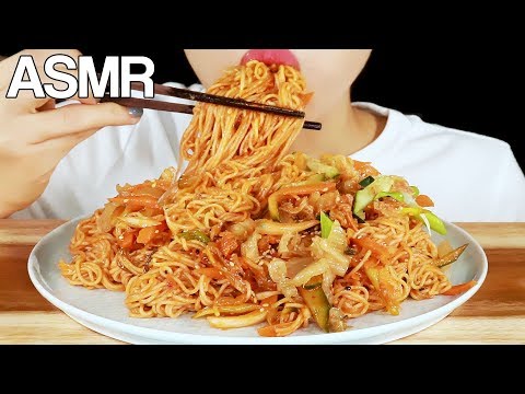 ASMR SPICY COLD NOODLES BIBIMGUKSU *<strong>BIG</strong> BITES* [<strong>Korea</strong> Grandma&amp;#39;s Recipe] EATING SOUNDS MUKBANG