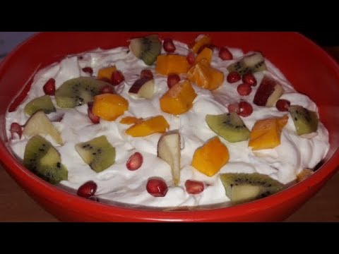 Fruits Cream/ Cream fruits/ Ramadan special/ English subtitle