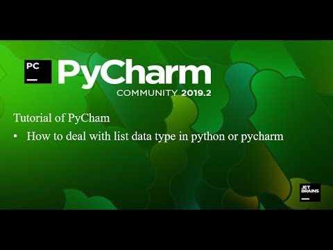 pycharm tutorial#7 in hindi/how to deal with list data type in pycharm/Lecture 8b