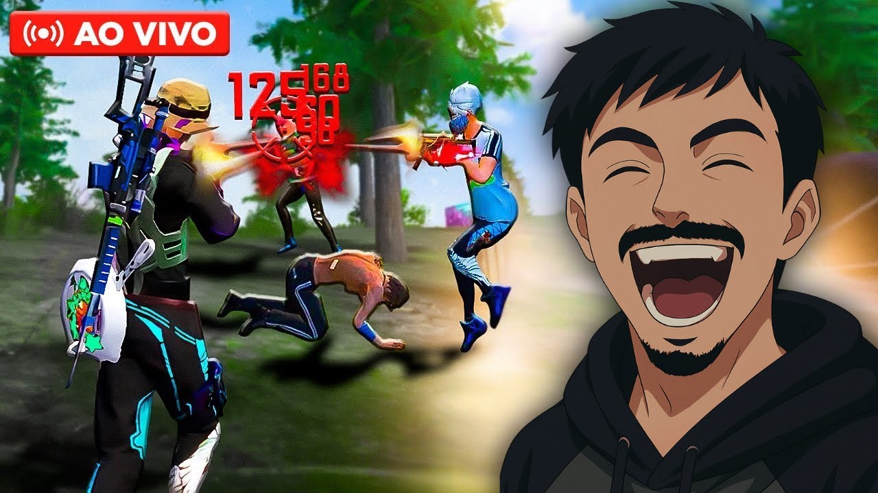 TOP 1 GLOBAL XITANDO - 24 HORAS DE LIVE - 4X4 - 6X6 - SALA PREMIADA - FREE FIRE AO VIVO🏆