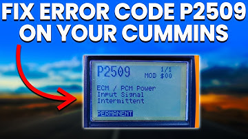 Error Code P2509 On Cummins: Meaning, Common Causes And Diagnosis