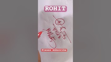 Rohit Calligraphy Signature Style||Hint for Best Sign#Shorts