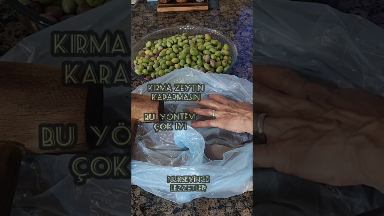 Bu Yöntemi Öğrenmeden Zeytin Kırmayın  . ❤️ #pratiktarifler #yemektarifleri