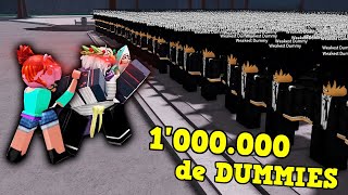 ¡Destruí 1´000.000 De Dummies Con Kj En Los Campos De Batallas Mas Poderosos En Roblox 🤣