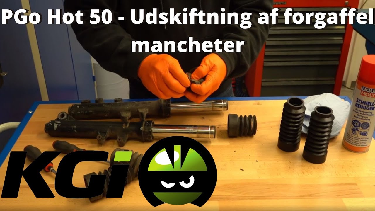 PGO Hot 50 - Udskiftning af forgaffel mancheter