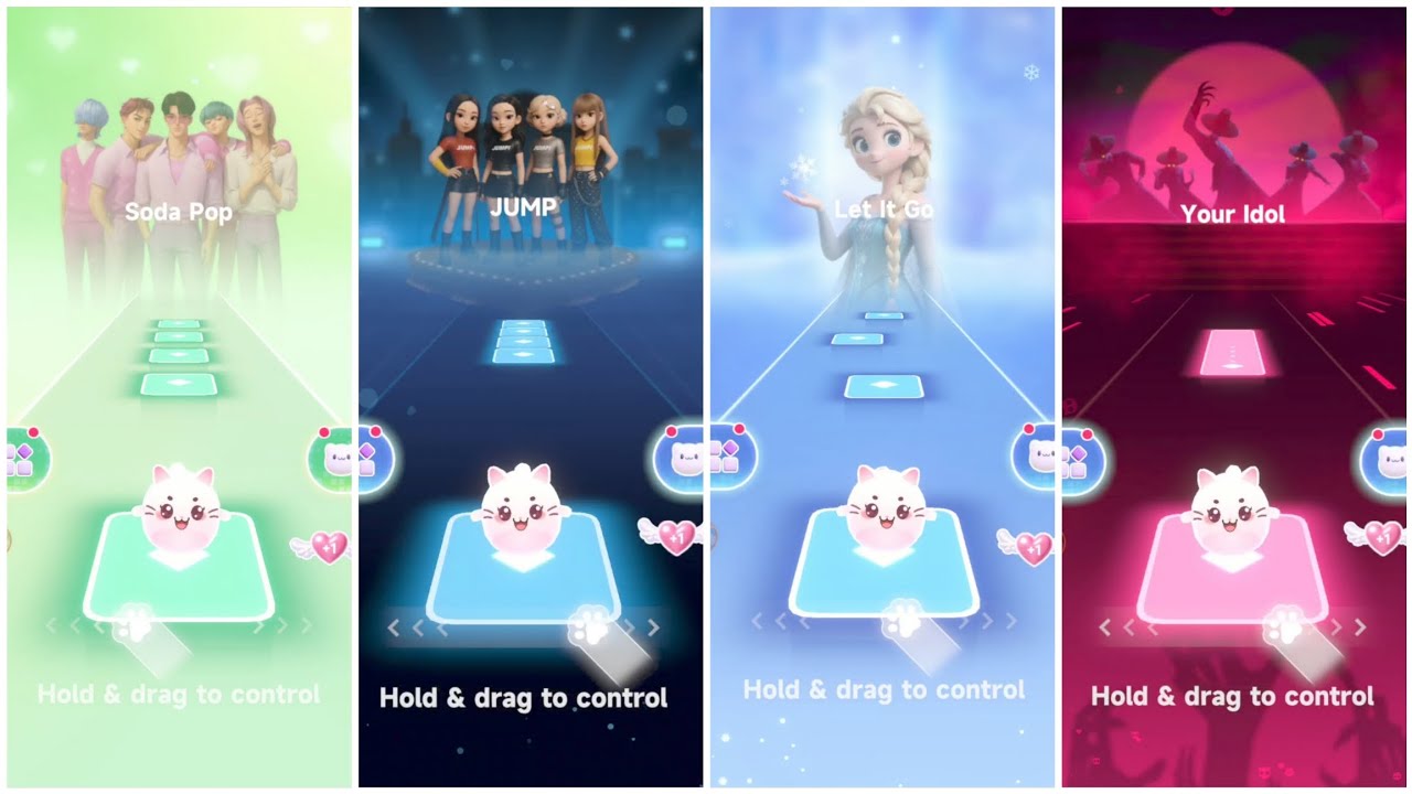 Cats Gameplay (Sodas Pop vs Jump Rope Song) VS (Let's Go vs Your Idol) Dancing Cats 2 Gameplay 💕❤️