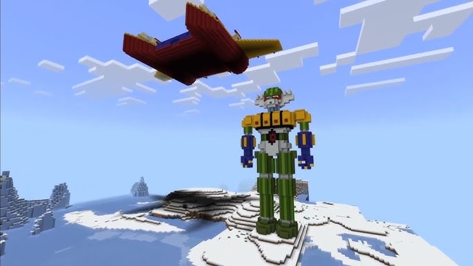 Therapist: Minecraft Mazinger Z crossover isnt real. it can't hurt you.  Minecraft Mazinger Z crossover: : r/Mecha