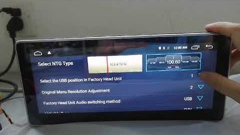 ugode MTK Android Benz GPS Screen NTG5 0 setting for original radio display resolution
