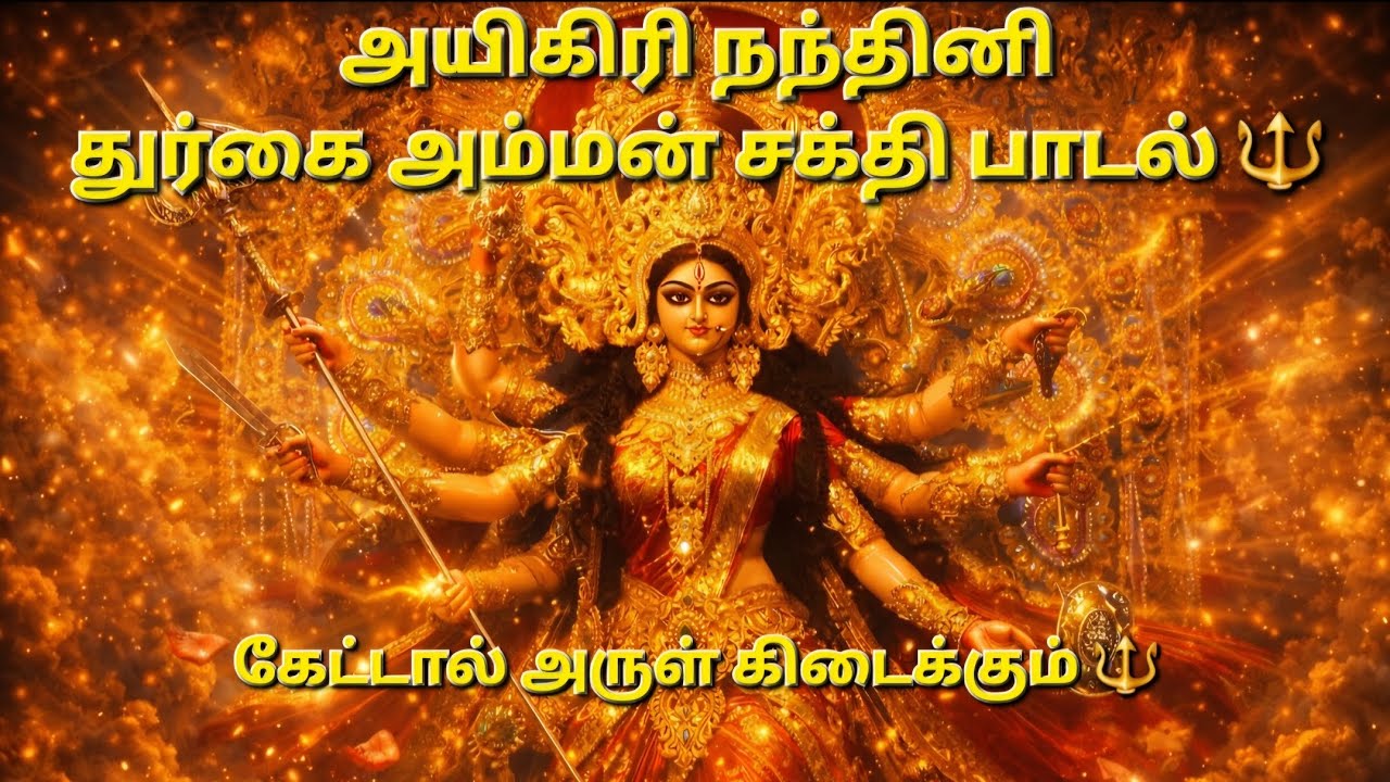 அயிகிரி நந்தினி | Mahishasura Mardini Stotram Remix | துர்கை அம்மன் சக்தி பாடல் 🔱