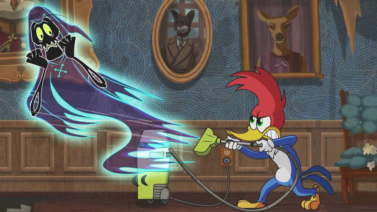 Woody becomes A Ghost Buster!  | Woody Woodpecker