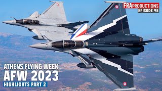 Athens Flying Week 2023 HIGHLIGHTS #2: F16 x Glider, Rafale, T2,...