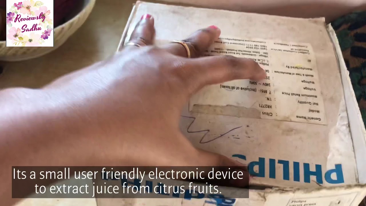 Philips HR2771 0.5Litre Citrus Press juicer YouTube