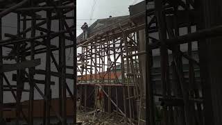 Pembuatan gapura sekolah #bangunan #arcitecture #civilengineering