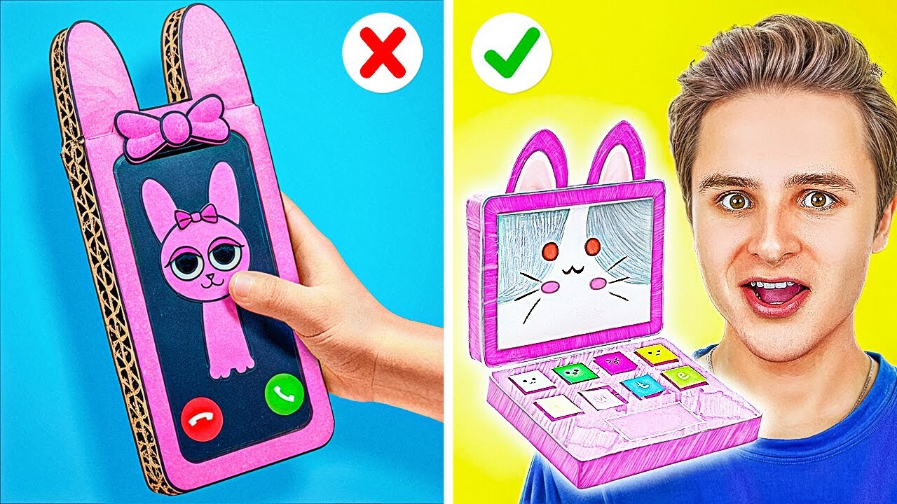 UNIQ CARDBOARD HACKS AND CRAFTS || Easy And Funny Parenting Hacks by ...