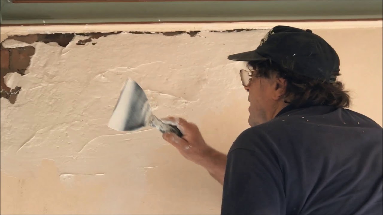 Solid Plastering Repairs with CSR Cornice Cement 45 - YouTube