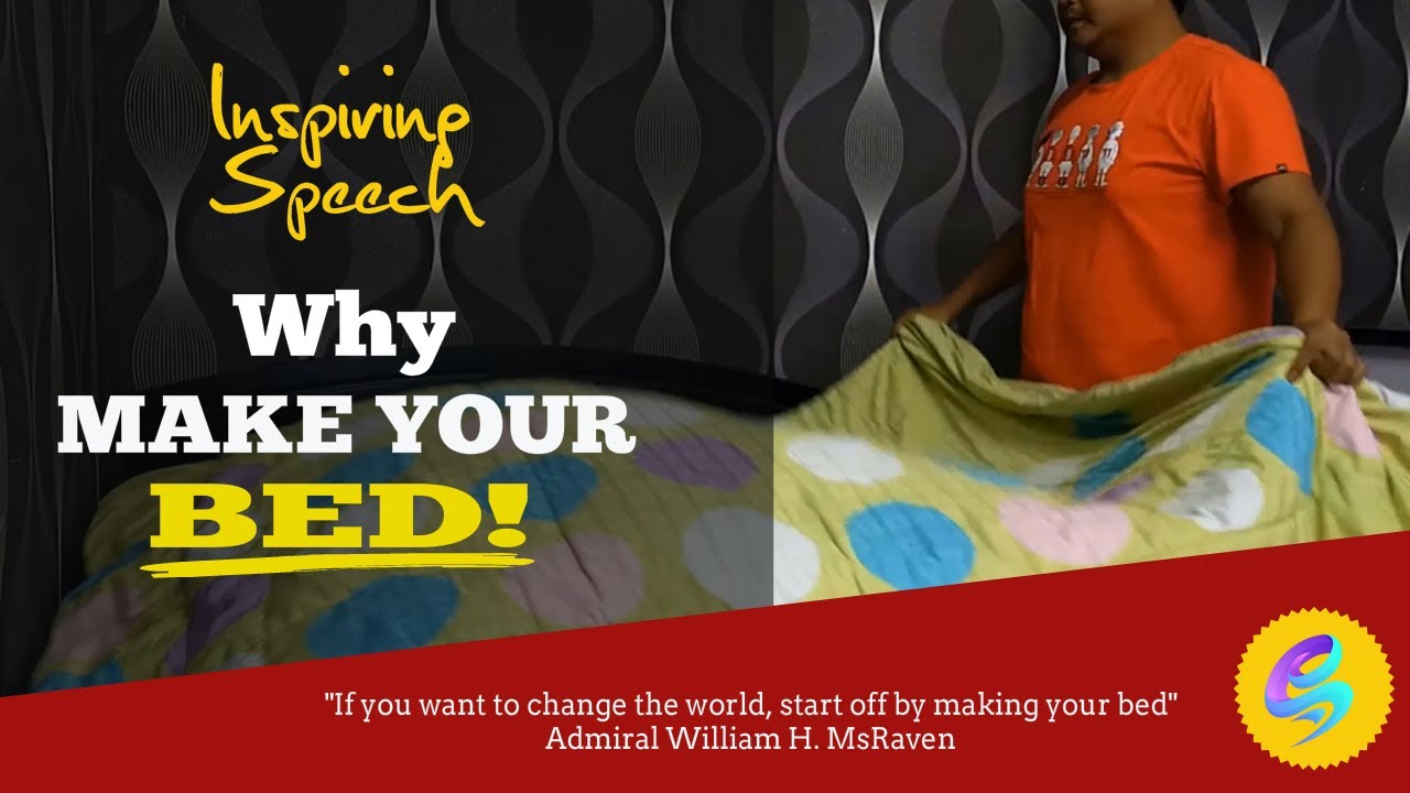 Make Your Bed - Motivational Speech For Success In Life In English With