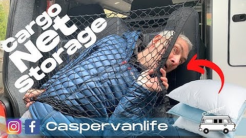 VW T5 Camper Van - Cargo Net Storage For Your Bedding