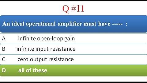 ANALOG ELECTRONICS MCQ
