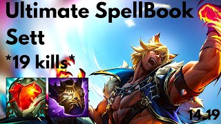 Mathematically correct Sett On Ultimate Spell book [top lane]