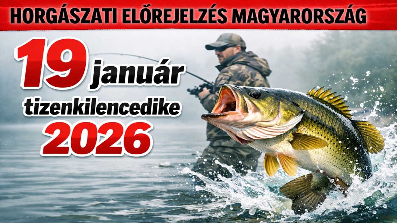 PROGNÓZIS HORGÁSZATRA Magyarországon január tizenkilencedikén, kettőezerhuszonhatban – Dobd el mind