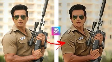 How To Make Vector Art In PicsArt||Vector Art In One Click||Easy Vector Art Trick||