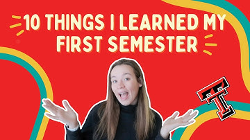 10 Things I Learned After my FIRST Semester | TTU Vlog Squad