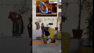 sarvangasana commonly known as shoulder stand is a fundamental inverted yoga pose #bridgepose