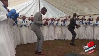 Sengiyamamukela umoya:  Apostles Choir- sealing service under OS JJ Mtshali at Nquthu 02 March 2025