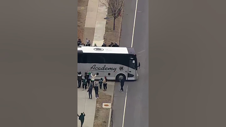 The Philadelphia Eagles' buses leave for Super Bowl LIX 🚌 #shorts
