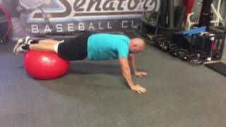 Stability Ball Pike to Rollout