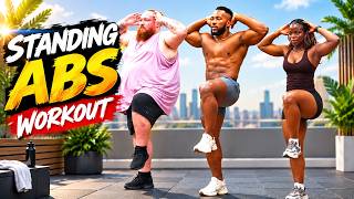 STANDING ABS WORKOUT 🔥 Burn Belly Fat & Strengthen Your Core | No Equipment