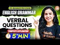 Class 10th Verbal Questions in 5 Minutes | Class 10th English Grammar | 10th MH Board | Bhumika Mam