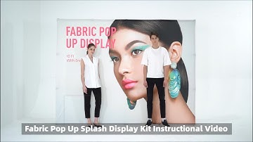 Premium Fabric Pop Up Display Set Up Instruction Video