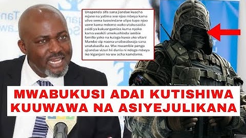Mwabukusi adaiwa kuwindwa kuuwawa na kutumiwa meseji ya vitisho aanika namba za mhusika