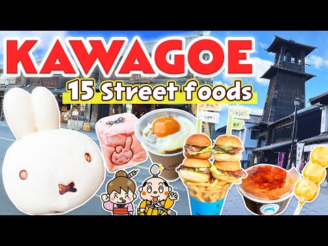 Kawagoe Japan Street Food Vlog / Day Trip from Tokyo