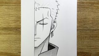 Apprendre À Dessiner Roronoa Zoro De One Piece Tutoriel Dessin Anime Facile Débutant