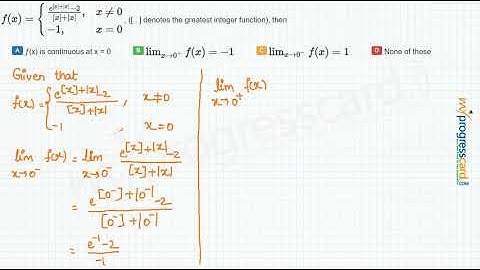 , ([ . ] denotes the greatest integer function), then