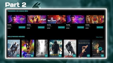 How To Create a Responsive Movie Website Using HTML CSS only | Create a Movie Website part 2 |
