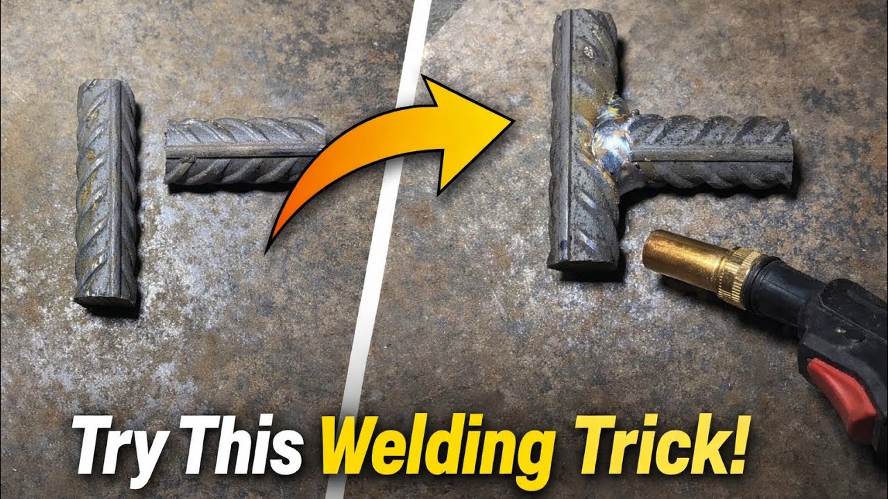 Simple Way to Weld Rebar! DIY Mig Welding!