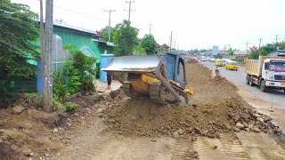 Excellent Start Installing Downstairs Foundation Utilizes Stone Large Suface Filling of Road by MACHINE 4K 1,254 views 8 days ago 1 hour, 25 minutes