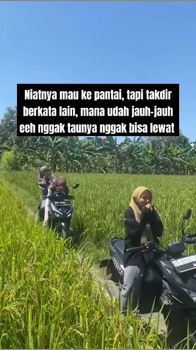 ketika mau ke pantai terhalang oleh lubang ‼️‼️ #ngakak #lucu #kocak #sedih #pantai