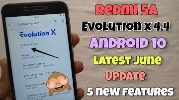 Redmi 5A Android 10 June Update In  Evolution X Rom | New Screen Recorder & Clock Themes