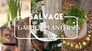 UNIQUE REPURPOSED GARDEN PLANTERS DESIGN IDEAS | RUSTIC CONTAINER GARDEN BEDS FOR UNIQUE BACKYARD