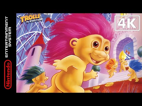 The Trolls in Crazyland (NES) Playthrough [4K]
