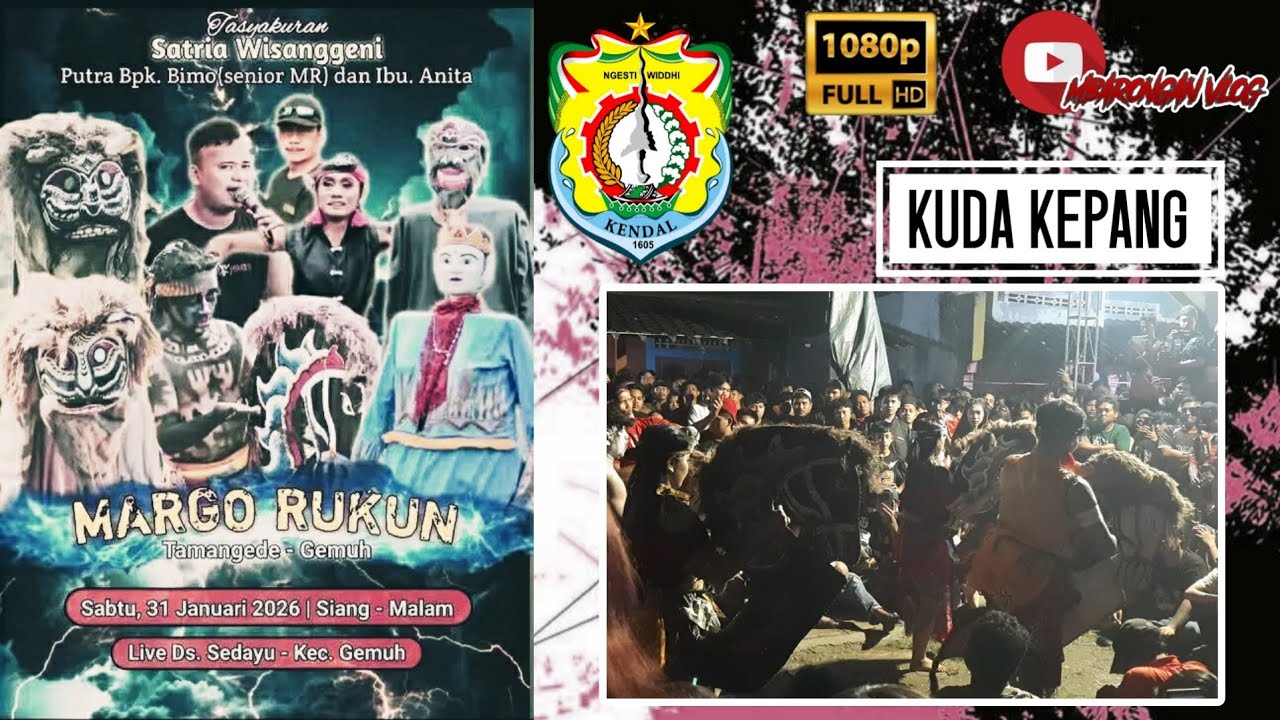 ᶠᴴᴰ Kuda kepang | Margo Rukun Slank New Goro Goro | Live Sedayu Gemuh Kendal Jawa Tengah