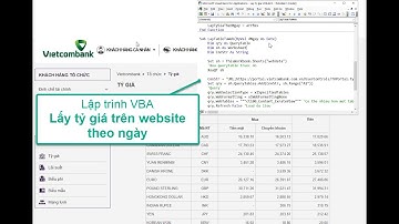 Lập trình VBA Lấy tỷ giá ngoại tệ theo ngày từ website vào Excel - QueryTable
