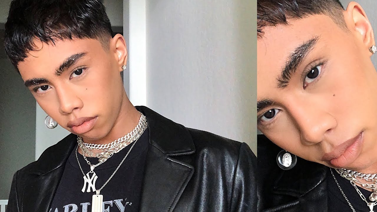 Matte skin & Glossy brows