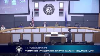 Community Homelessness Advisory Board | March 16, 2026